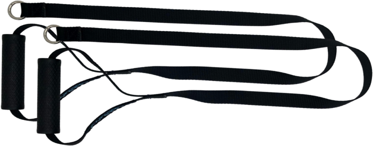 Image of long strap handles for use with resistance bands